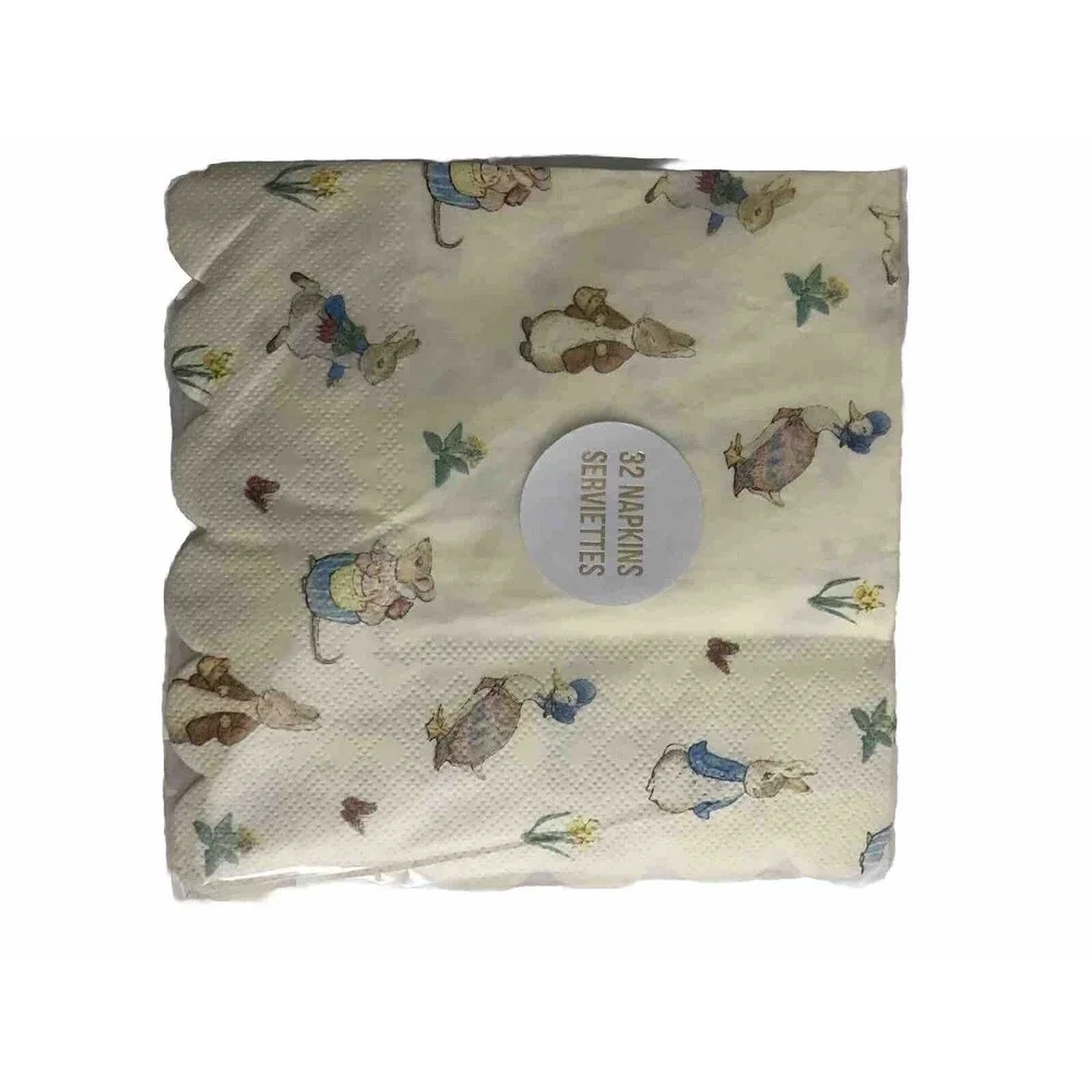 PETER RABBIT Meri Meri Easter Holiday Paper Napkins Pack Of 32 One Size